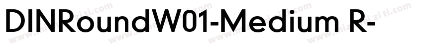 DINRoundW01-Medium R字体转换